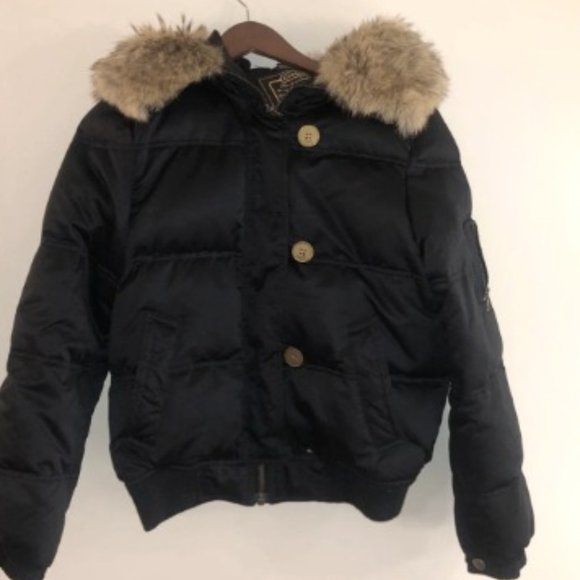 Coach Down Jacket with Genuine Fur Trim - Originally $1300 -- FREE SHIPPING